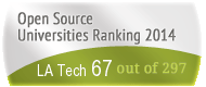 The Louisiana Tech University (LA Tech)'s Open Source universities Ranking position. PortalProgramas.com