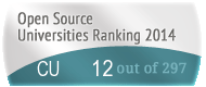 The Cornell University (CU)'s Open Source universities Ranking position. PortalProgramas.com