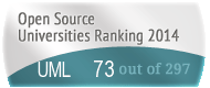 The University of Massachusetts - Lowell (UML)'s Open Source universities Ranking position. PortalProgramas.com