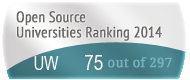 The University of Washington - Seattle (UW)'s Open Source universities Ranking position. PortalProgramas.com