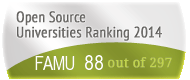 The Florida Agricultural and Mechanical University (FAMU)'s Open Source universities Ranking position. PortalProgramas.com