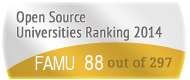 The Florida Agricultural and Mechanical University (FAMU)'s Open Source universities Ranking position. PortalProgramas.com