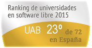 La UAB en el Ranking de universidades en software libre. PortalProgramas.com