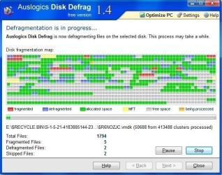auslogic disc defrag free download