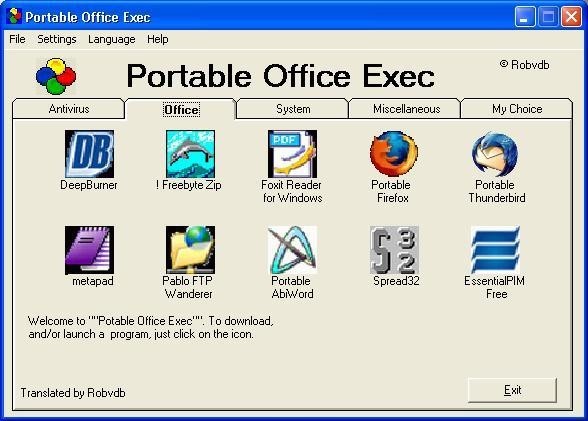 Descargar Portable Office Exec Gratis